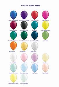 Helium Balloon Colour Chart Auckland Nz