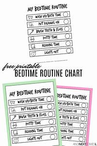 Free Printable Bedtime Visual Routine Chart For Kids And Next Comes L