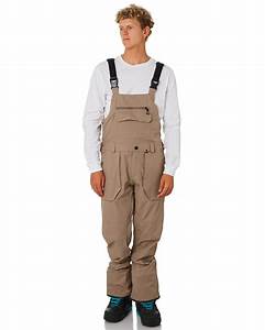 volcom roan overall snow bib teak surfstitch