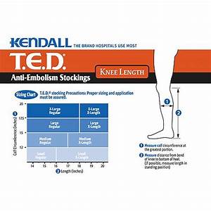 Kendall Anti Embolism Ted Compression Knee Length Pair