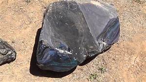 560 Pound Lassen Creek Rainbow Obsidian Boulder Youtube