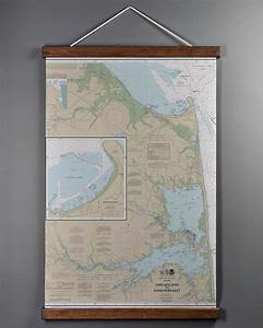 De Cape Henlopen To Indian River Inlet De Nautical Wall Chart Stained