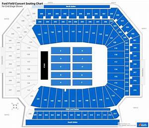 Ford Field Concert Seating Chart Rateyourseats Com