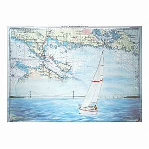 Nautical Chart Paintings Available For Purchase By Salina Kalnins