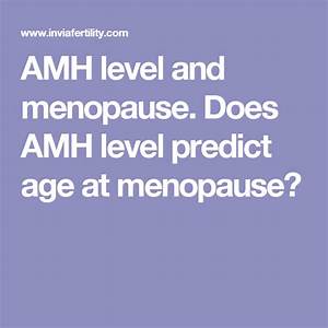 Amh By Age Chart