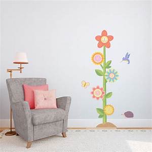Flower Growth Chart Decal Wall Growth Chart Decal