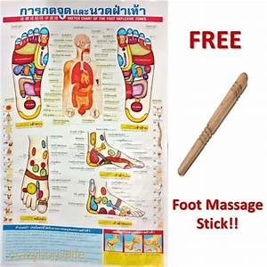Reflexology Zones Thai Foot Health Chart Poster Free 