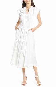  Minkoff Ivah Contrast Cap Sleeve Cotton Dress Nordstrom