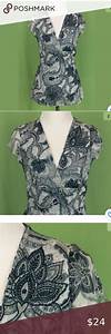 Sweet Pea Frati Paisley V Neck Top Size S V Neck Tops Clothes