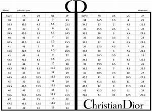 Christian Dior Shoes Size Chart Soleracks