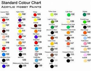 Artist And Hobby Acrylic Paint Standard Colour Range Paints For