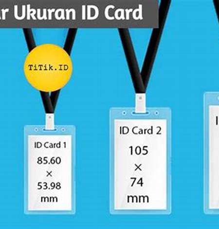 ukuran id card internasional