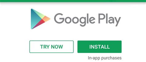 Google Play Store Install Button