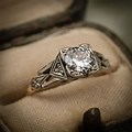 Deco Diamond Engagement