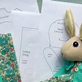 Billowy Fabric Rabbit Pattern