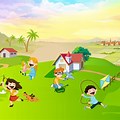 Cartoon Scenery for Kids
