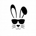 Cool Bunny Free SVG