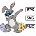 Cool Easter Bunny SVG Free