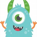 Cute Silly Monster Cartoon Hart