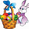Easter Bunny Basket Clip Art