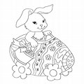 Easter Bunny Coloring Pages for Boys