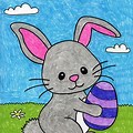 Easter Bunny Kids Draw