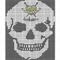 Filet Crochet Skull Pattern