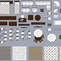 Floor Plan 2D Furniture Top View