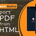 HTML PDF React