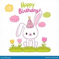 Happy Birthday Bunny Cartoon