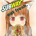 Eating Subway