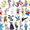 Sketchbook Cartoon Rabbit Characters