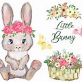 Watercolor Easter Bunny Clip Art