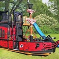 Wooden Pirate Ship Outdoor