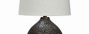 Black and Gold Sculpture Lamp