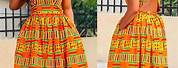 Open Back Maxi African Dress