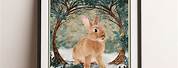 Vintage Rabbit Wall Art