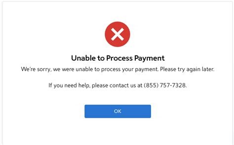 Error During Payment Process