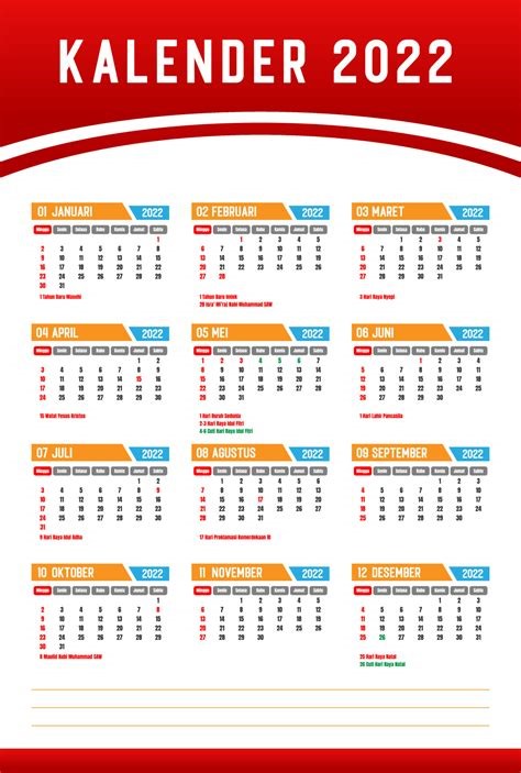 Indonesia calendar
