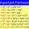 Algebraic Formulas List