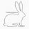 Bunny Silhouettes Stencils Printable