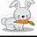 Cute Bunny Eating a Carrot Drawing