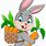 Easter Bunny with Carrot