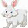 Funny White Rabbit Cartoon