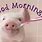 Good Morning Pig GIF