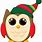 Holiday Owl Clip Art