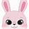 Pink Bunny Cartoon Character