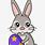 Simple Easter Bunny Clip Art