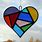 Stained Glass Heart Patterns