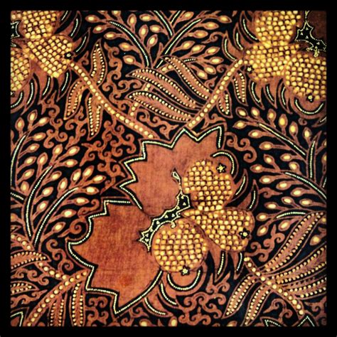 Close-Up Tekstil Batik Indonesia